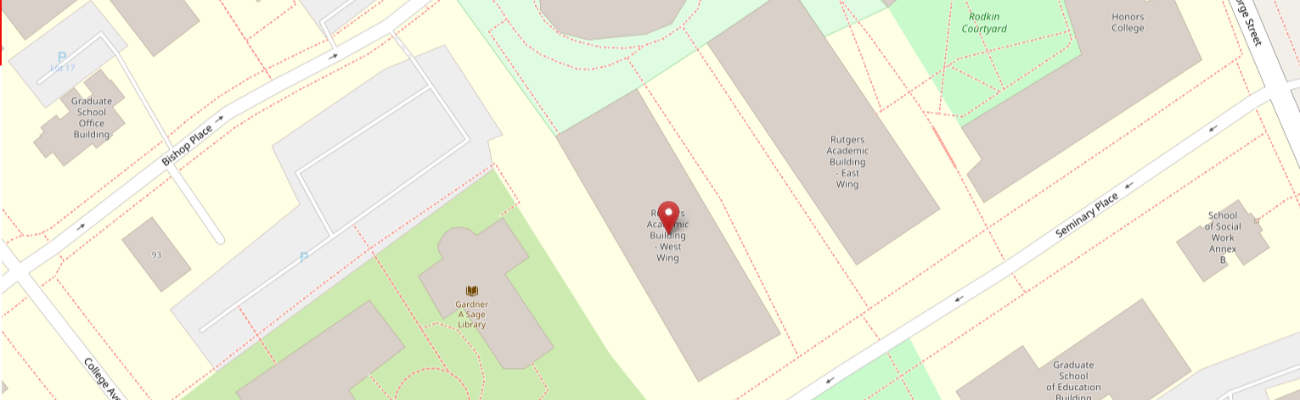 Main office: Academic Building, 4th floor, 15 Seminary Place, New Brunswick, NJ 08901
